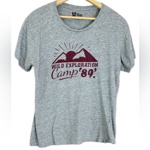 TBar Wild Exploration Camp ‘89 Gray Graphic Tee